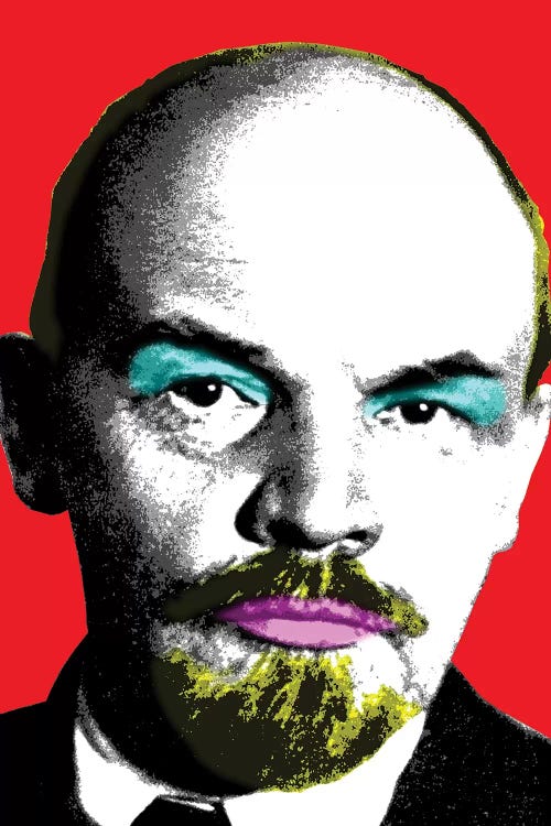Ooh Mr Lenin - Red by Gary Hogben wall art