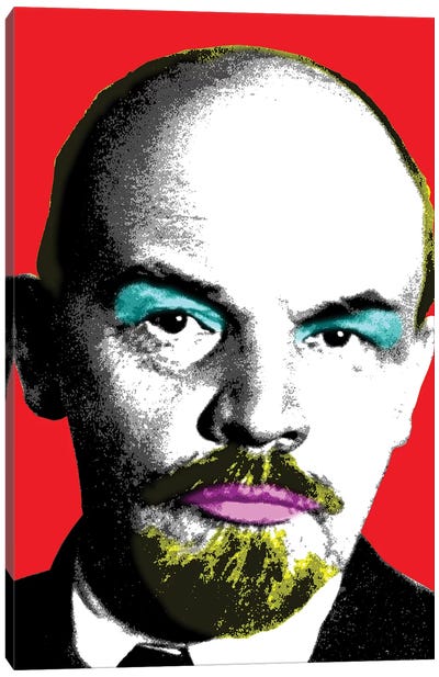 Ooh Mr Lenin - Red Canvas Art Print - Vladimir Lenin