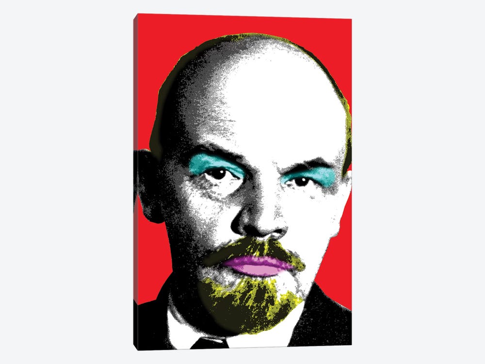 Ooh Mr Lenin - Red by Gary Hogben 1-piece Canvas Art