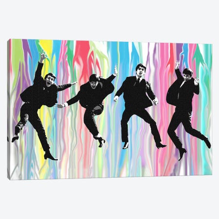 Beatles Jump Canvas Print #GHO5} by Gary Hogben Canvas Wall Art