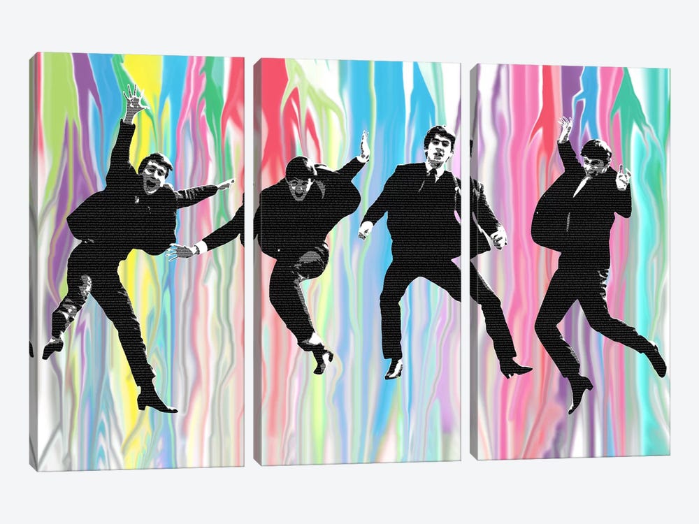 Beatles Jump 3-piece Canvas Wall Art