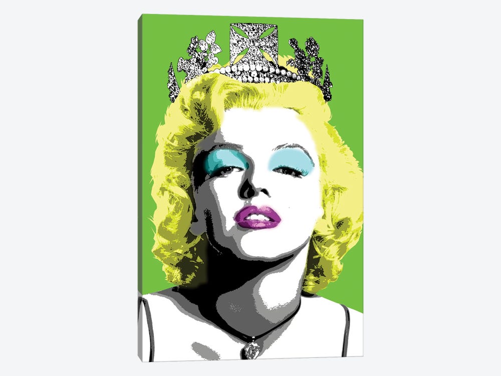 Queen Monroe - Lime by Gary Hogben 1-piece Canvas Print