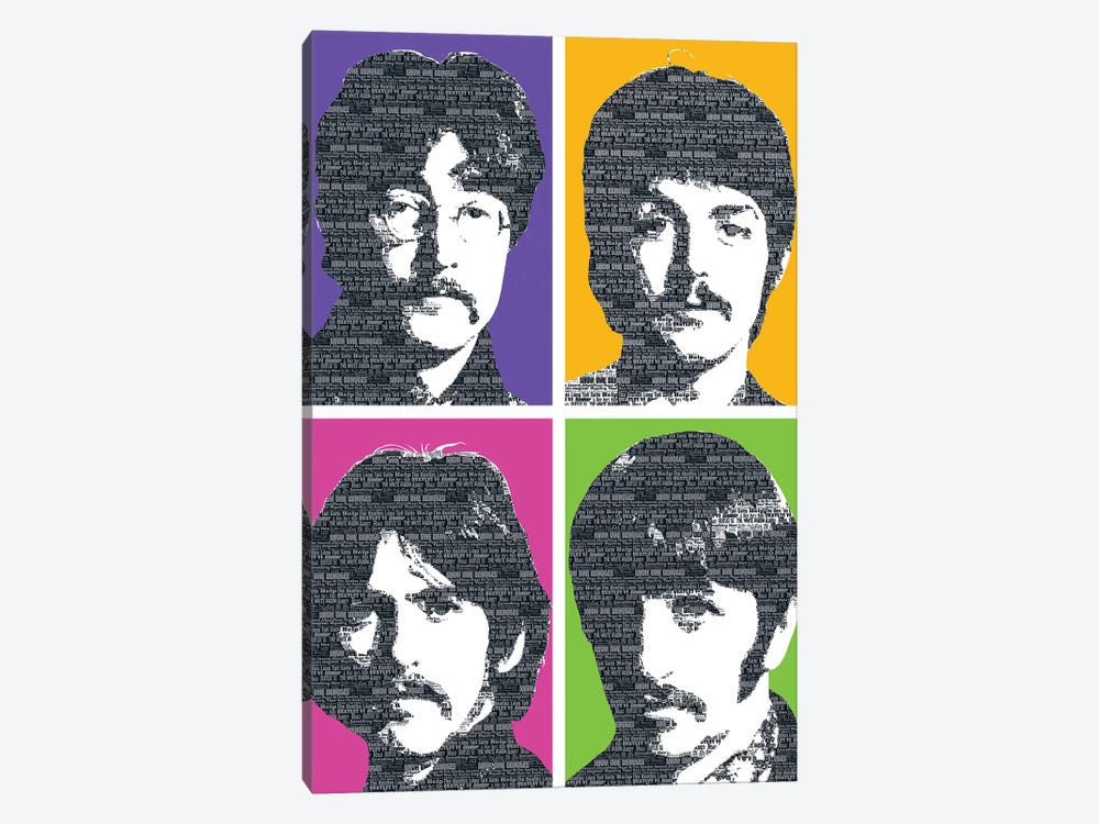 Beatles X 4 by Gary Hogben 1-piece Art Print