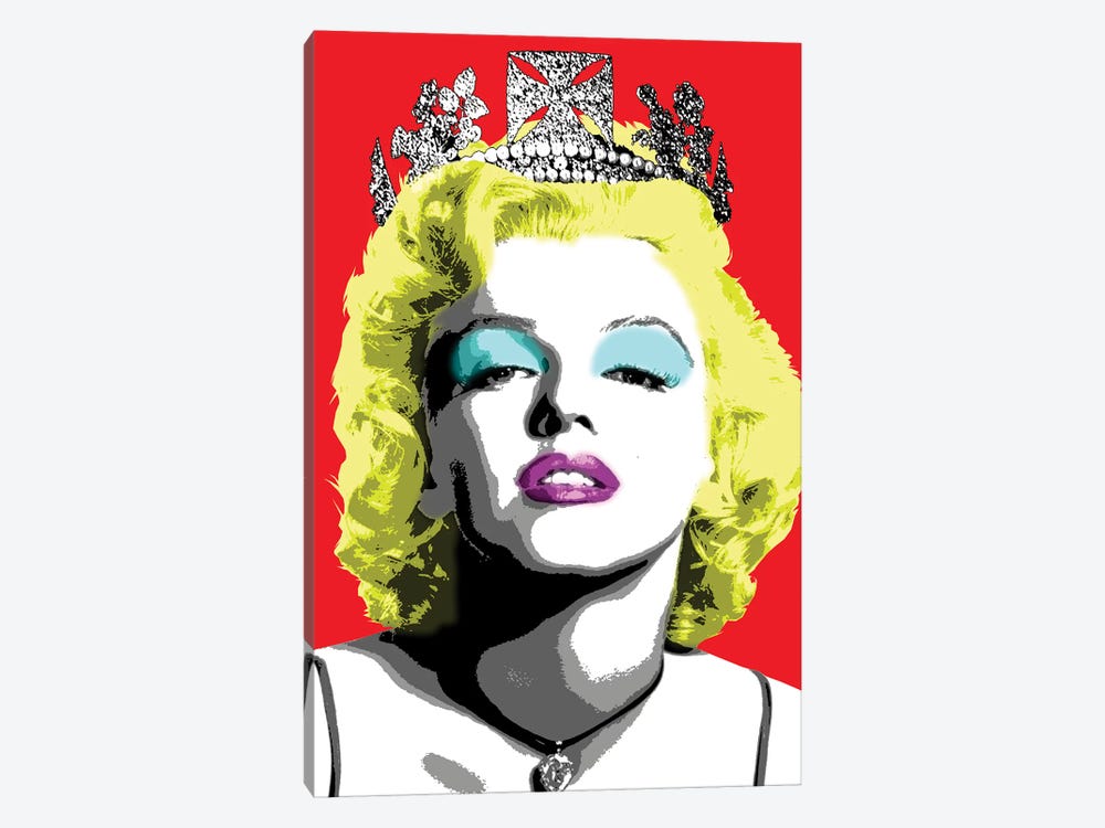 Queen Monroe - Red by Gary Hogben 1-piece Canvas Art