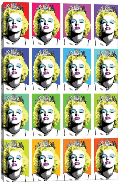 Queen Monroe X 16 Canvas Art Print - Gary Hogben