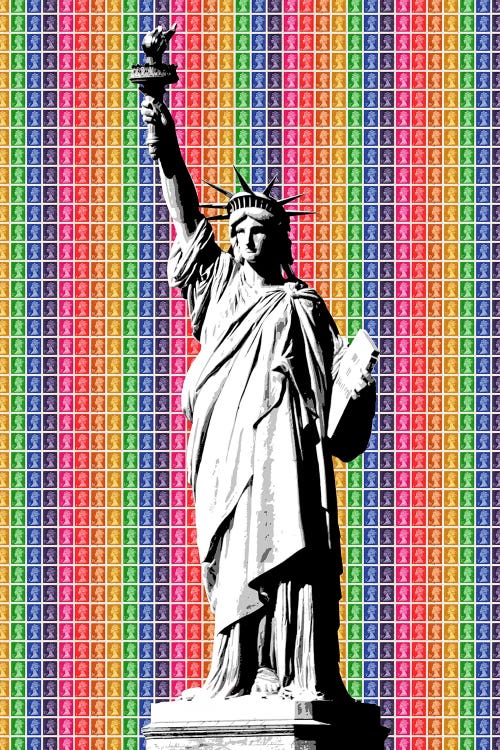 Rainbow Liberty by Gary Hogben wall art