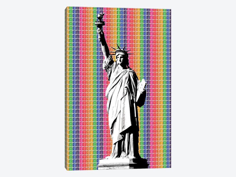 Rainbow Liberty by Gary Hogben 1-piece Canvas Wall Art