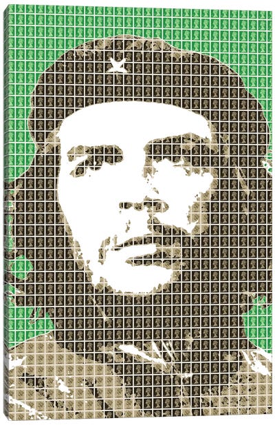 Revolution Green Canvas Art Print - Che Guevara