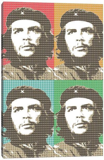 Revolution X 4 Canvas Art Print - Che Guevara