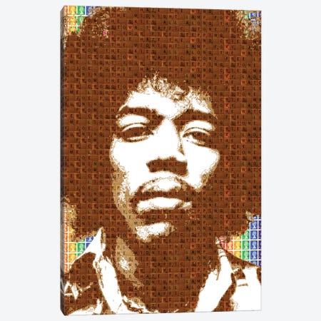 Scrabble Hendrix Canvas Print #GHO78} by Gary Hogben Canvas Art