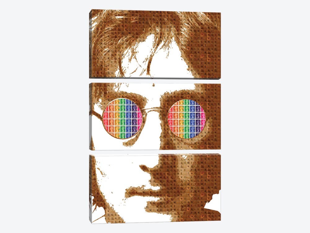 Scrabble Lennon 3-piece Canvas Art