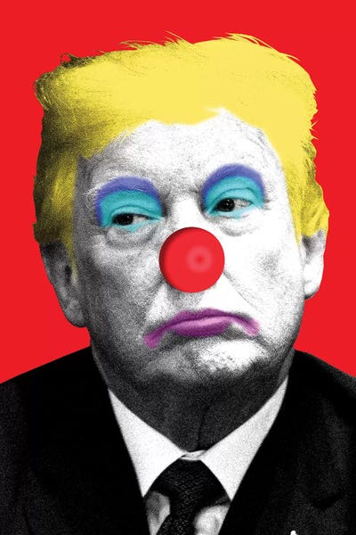 Gary Hogben: Send In The Clowns - Red by Gary Hogben