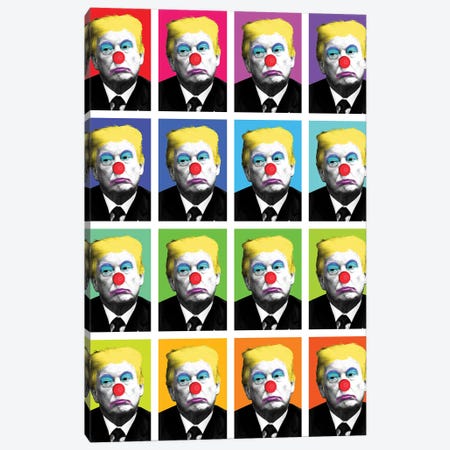 Send In The Clowns X 16 Canvas Print #GHO83} by Gary Hogben Canvas Print