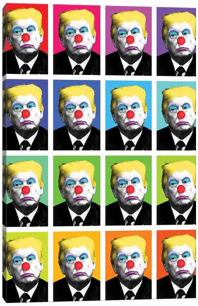 Send In The Clowns X 16 Canvas Art Print - Donald Trump