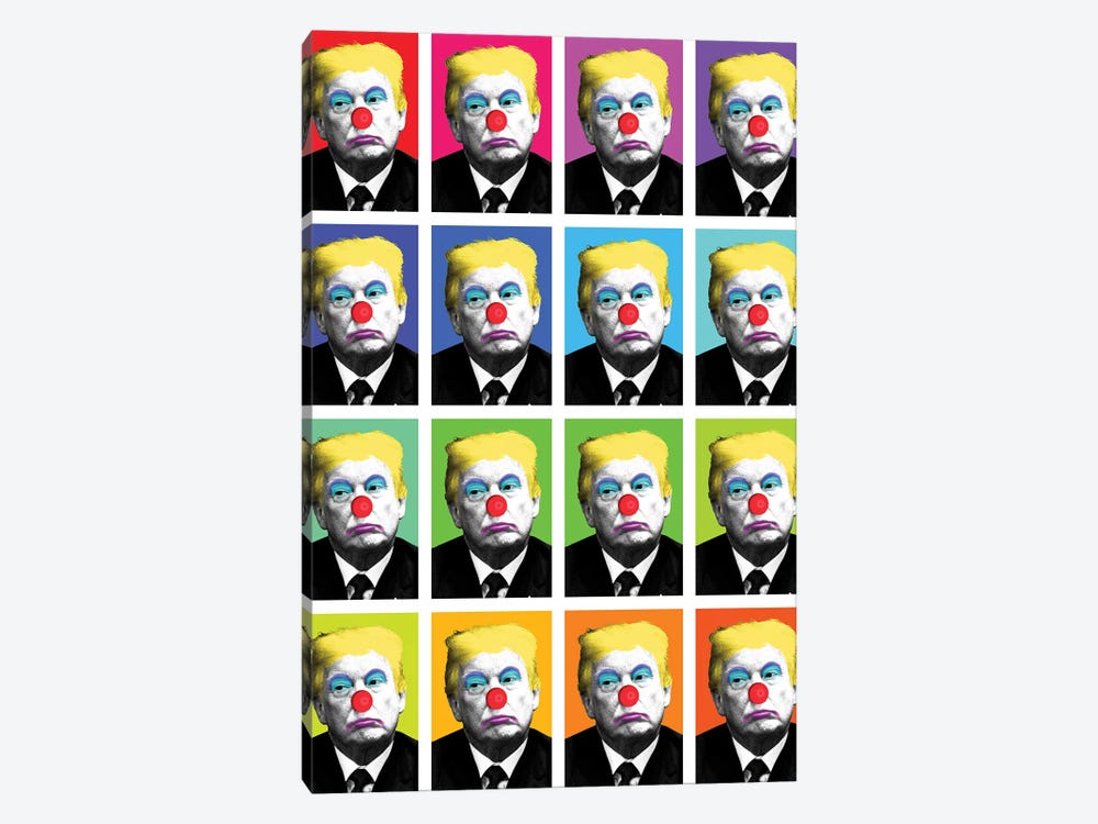 Send In The Clowns X 16 by Gary Hogben 1-piece Canvas Art Print