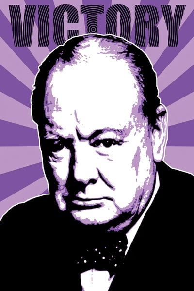 Gary Hogben: Churchill Victory - Purple by Gary Hogben