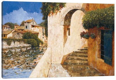 View Of The Harbor Canvas Art Print