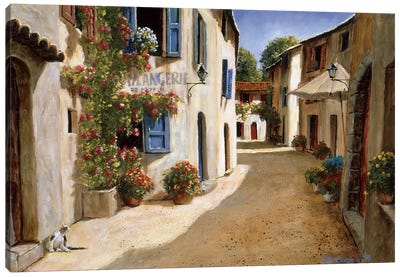 Boulangerie De Peypin Canvas Art Print - Village & Town Art