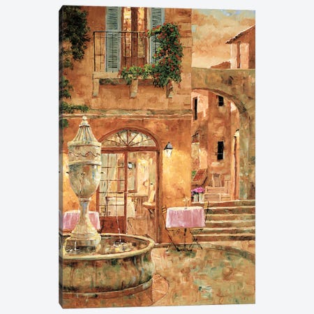 Evening At The Fountain Canvas Print #GIA6} by Gilles Archambault Art Print