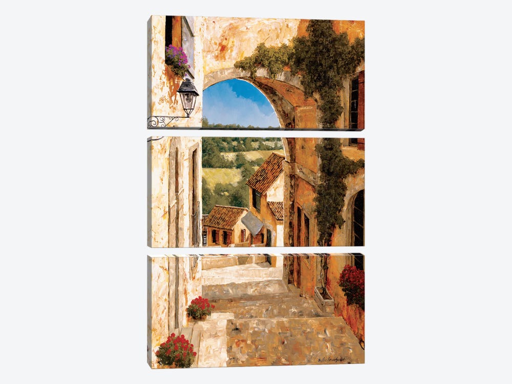 Going Down To The Village by Gilles Archambault 3-piece Canvas Art Print