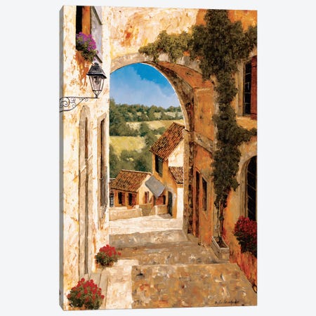 Going Down To The Village Canvas Print #GIA7} by Gilles Archambault Art Print