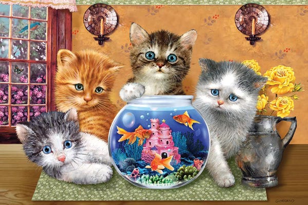 Kittens: Who's Looking by Giordano Studios