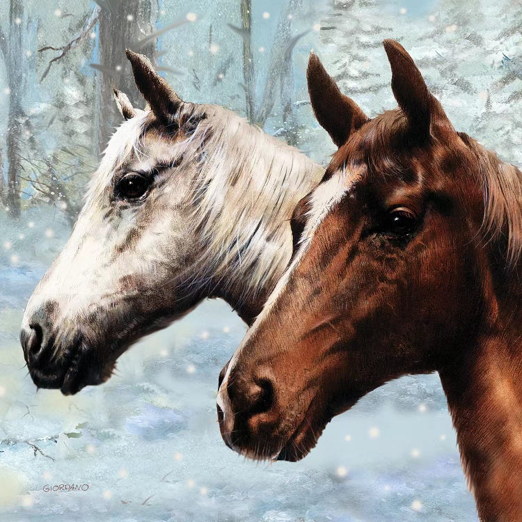 Friends In The Snow by Giordano Studios wall art