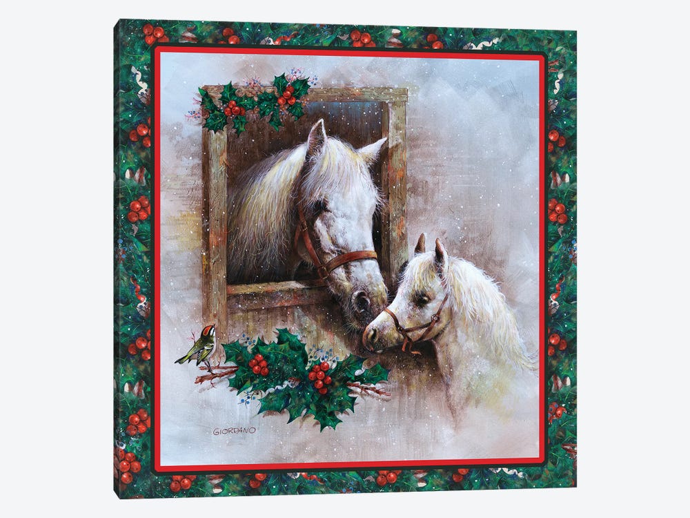 Holly And Ivy by Giordano Studios 1-piece Canvas Wall Art