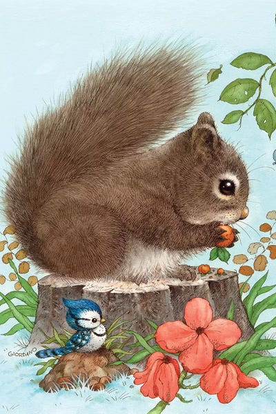 Squirrels: Playfull Squirrel by Giordano Studios
