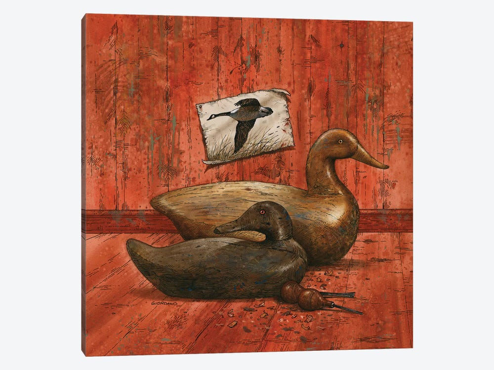 Covey Of Decoys by Giordano Studios 1-piece Canvas Print