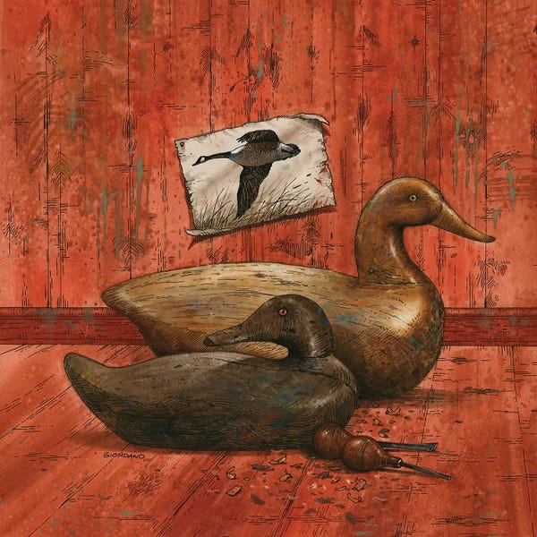 Hunting: Covey Of Decoys by Giordano Studios