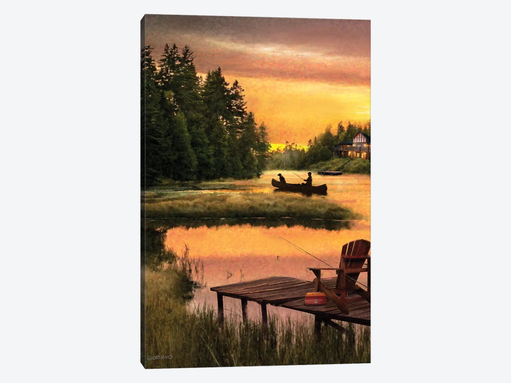 Lakside Reflection by Giordano Studios 1-piece Canvas Print