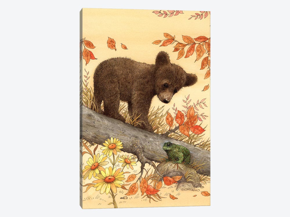 Risky Bear Cub by Giordano Studios 1-piece Canvas Art