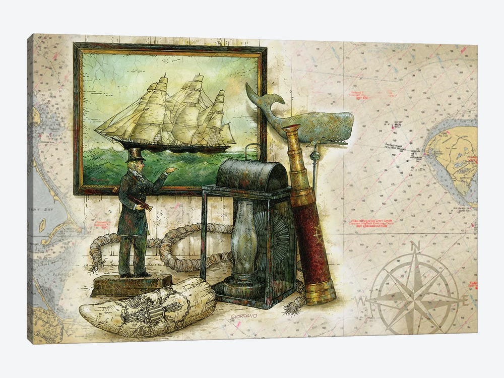 The Nautical Mile by Giordano Studios 1-piece Canvas Art Print