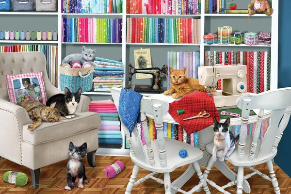 Sewing & Knitting: Sewing Kitties by Giordano Studios