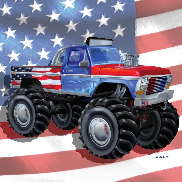 American Truckers l by Giordano Studios wall art