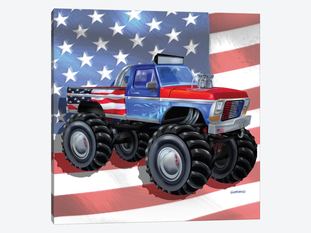 American Truckers l by Giordano Studios 1-piece Canvas Art