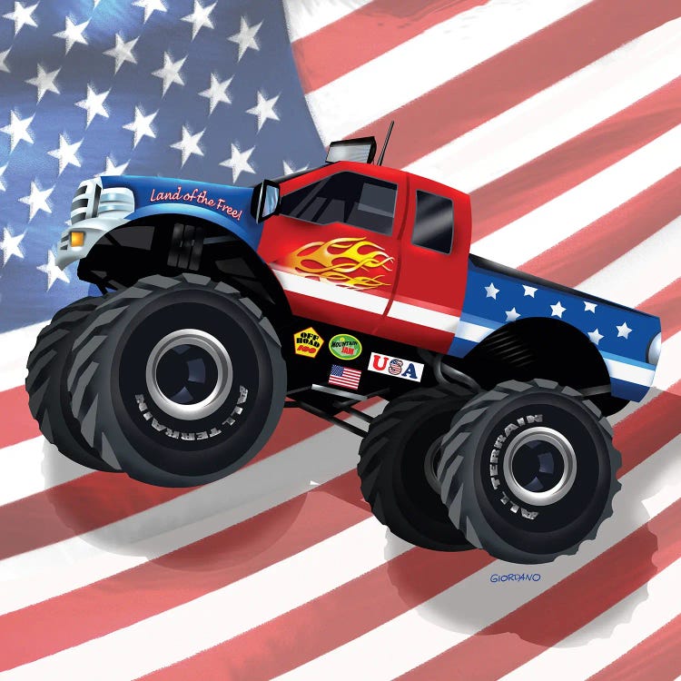 American Truckers lll by Giordano Studios wall art