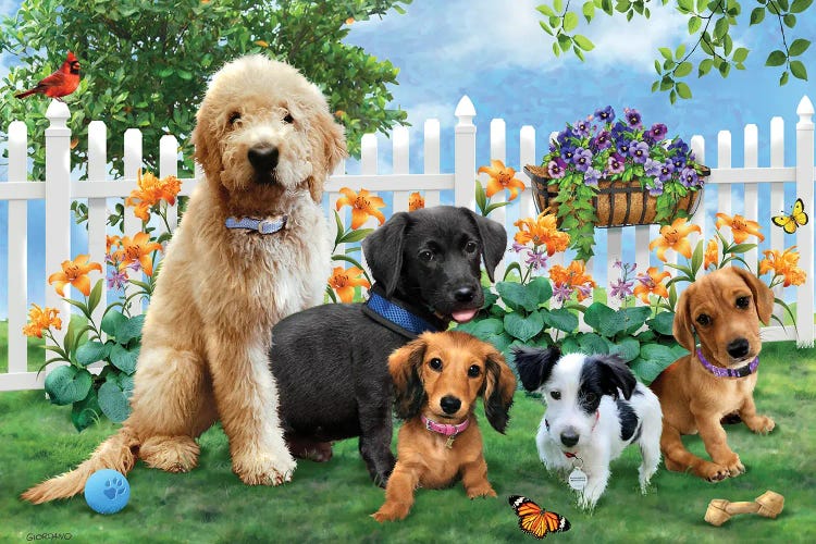 Playtime Pups by Giordano Studios wall art