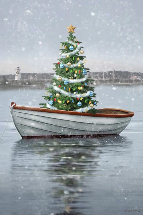 Holiday Harbor by Giordano Studios wall art