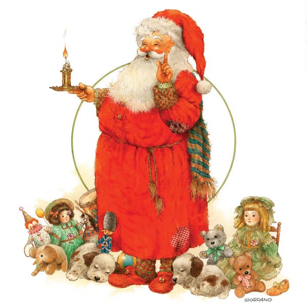 Vintage Christmas: A Flicker Of A Thought by Giordano Studios