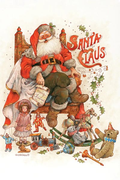 Santa's Throne by Giordano Studios canvas print