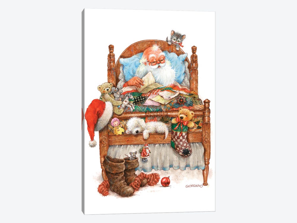 Sweet Dreams Santa by Giordano Studios 1-piece Canvas Art Print