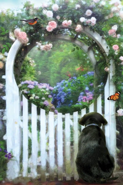 Labrador Retrievers: Beyond The Front Gate, Black Lab Wishes by Giordano Studios