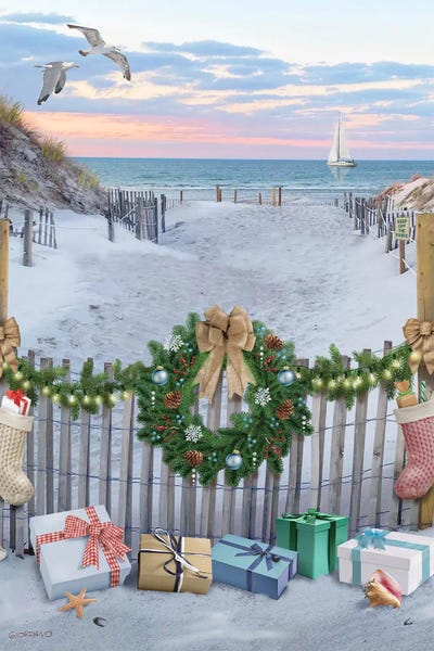 Coastal Christmas: Among The Dunes by Giordano Studios
