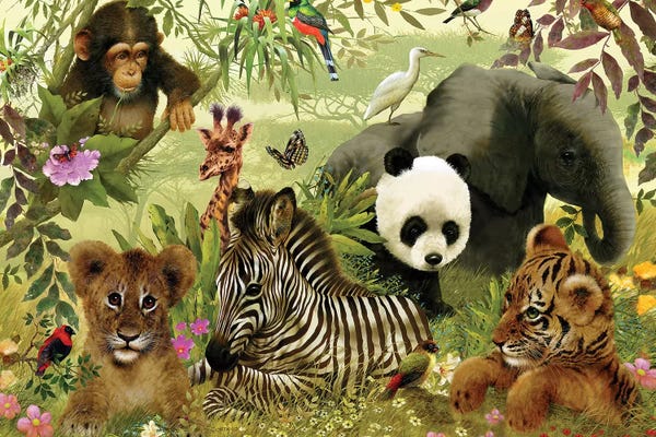 Giraffes: Vanishing Species by Giordano Studios