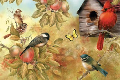 Of Apples And Songbirds by Giordano Studios canvas print