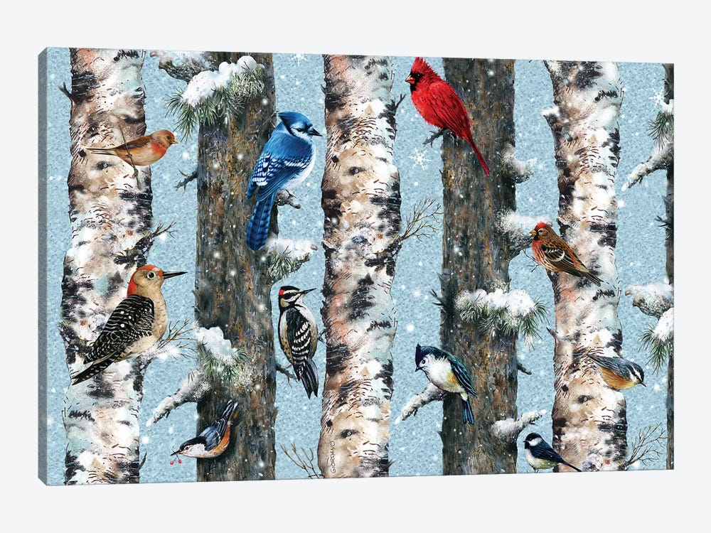 Songbirds In The Forest by Giordano Studios 1-piece Canvas Print
