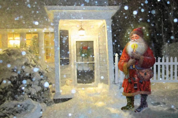 Scenes Of The Season: A Visit From Santa by Giordano Studios