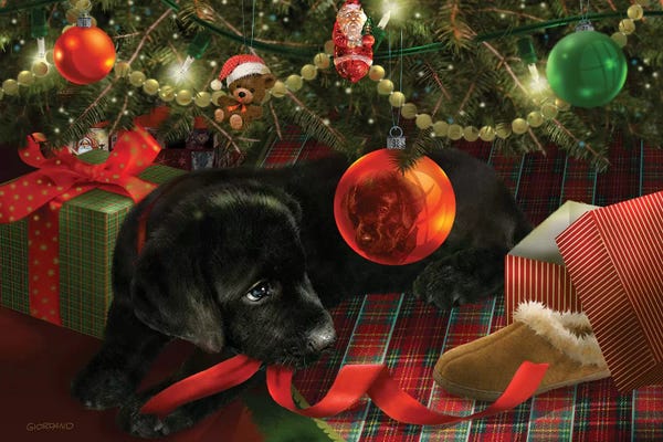 Labrador Retrievers: Black Is The New Green by Giordano Studios